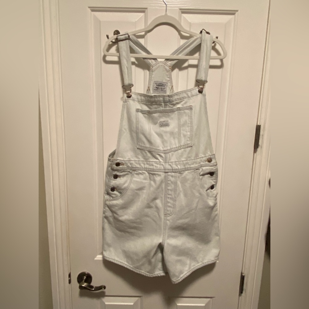 Levi Denim overall shorts